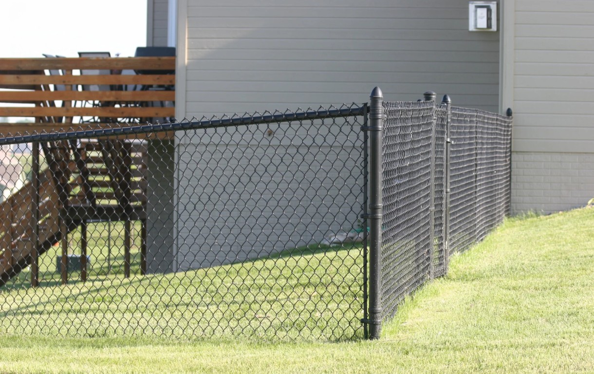 Residential chain-link fence installation serving Palm Harbor, FL area
